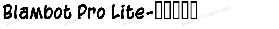 Blambot Pro Lite字体转换